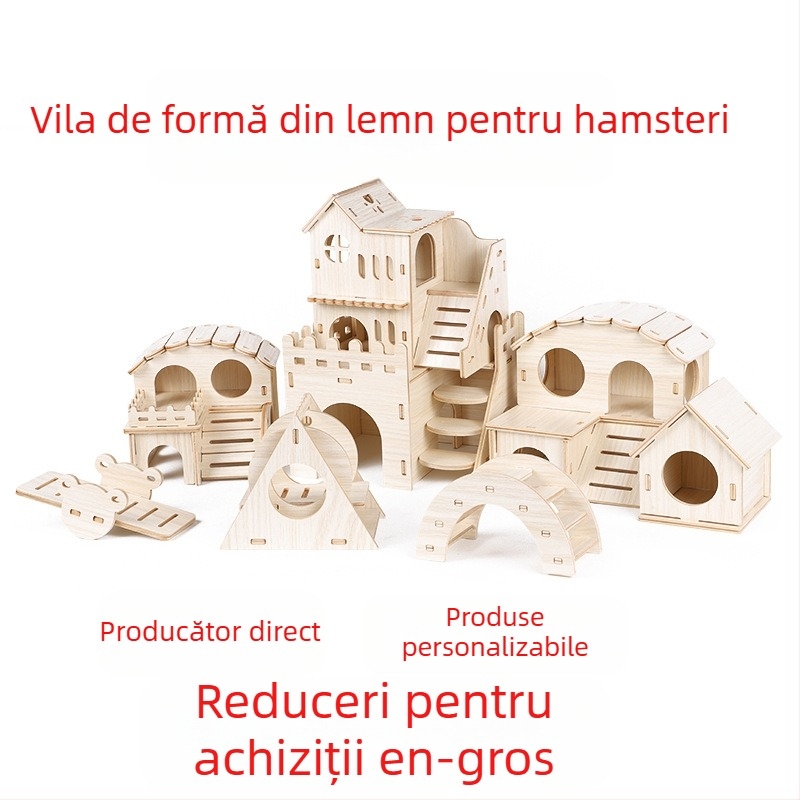 Cușă din lemn pentru hamster — potrivită pentru toate anotimpurile