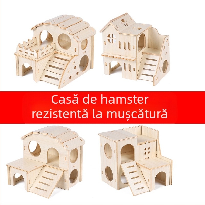 Cușă din lemn pentru hamster — potrivită pentru toate anotimpurile
