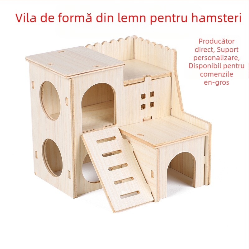 Cușă din lemn pentru hamster — potrivită pentru toate anotimpurile