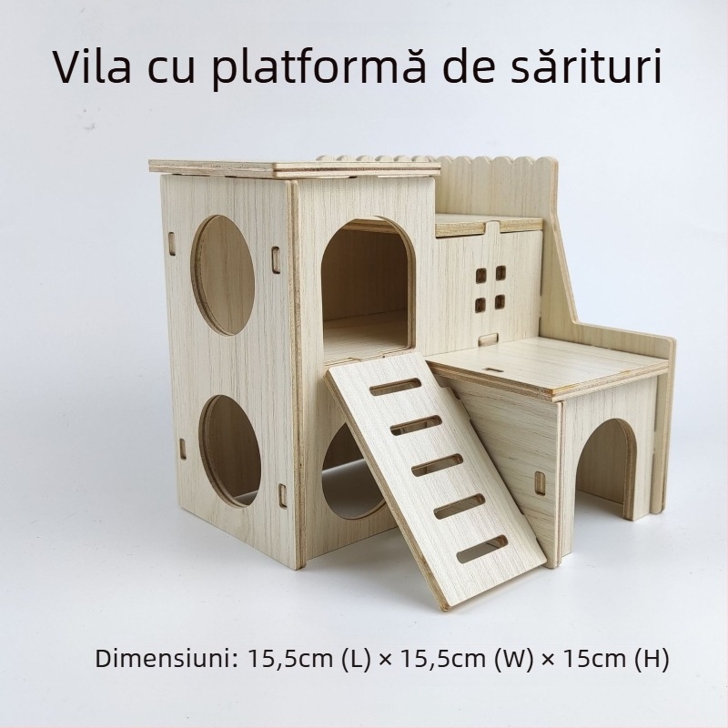 Cușă din lemn pentru hamster — potrivită pentru toate anotimpurile