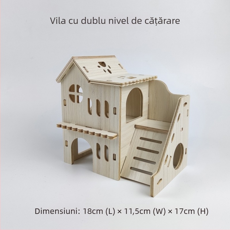 Cușă din lemn pentru hamster — potrivită pentru toate anotimpurile