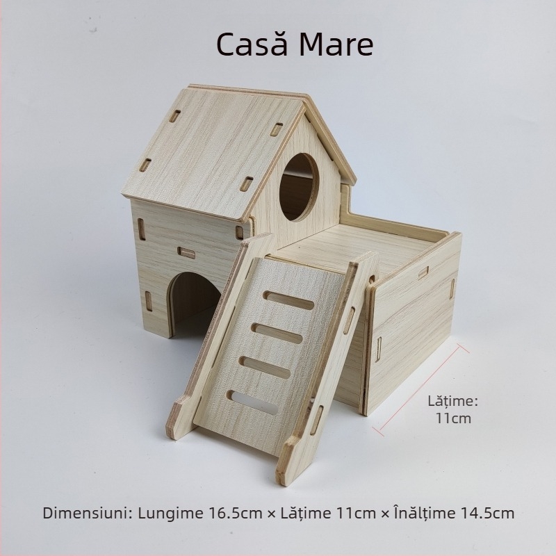 Cușă din lemn pentru hamster — potrivită pentru toate anotimpurile