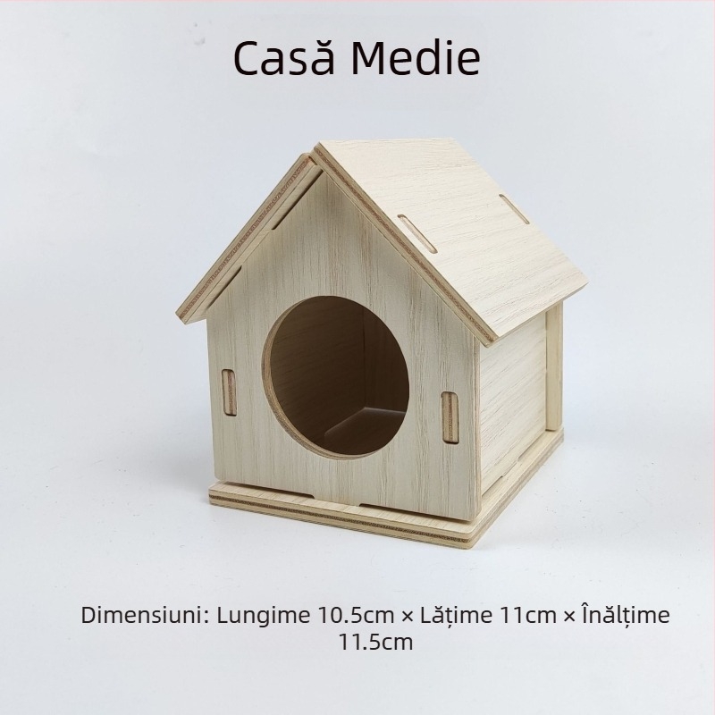 Cușă din lemn pentru hamster — potrivită pentru toate anotimpurile