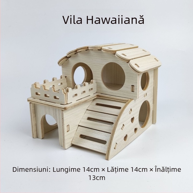 Cușă din lemn pentru hamster — potrivită pentru toate anotimpurile