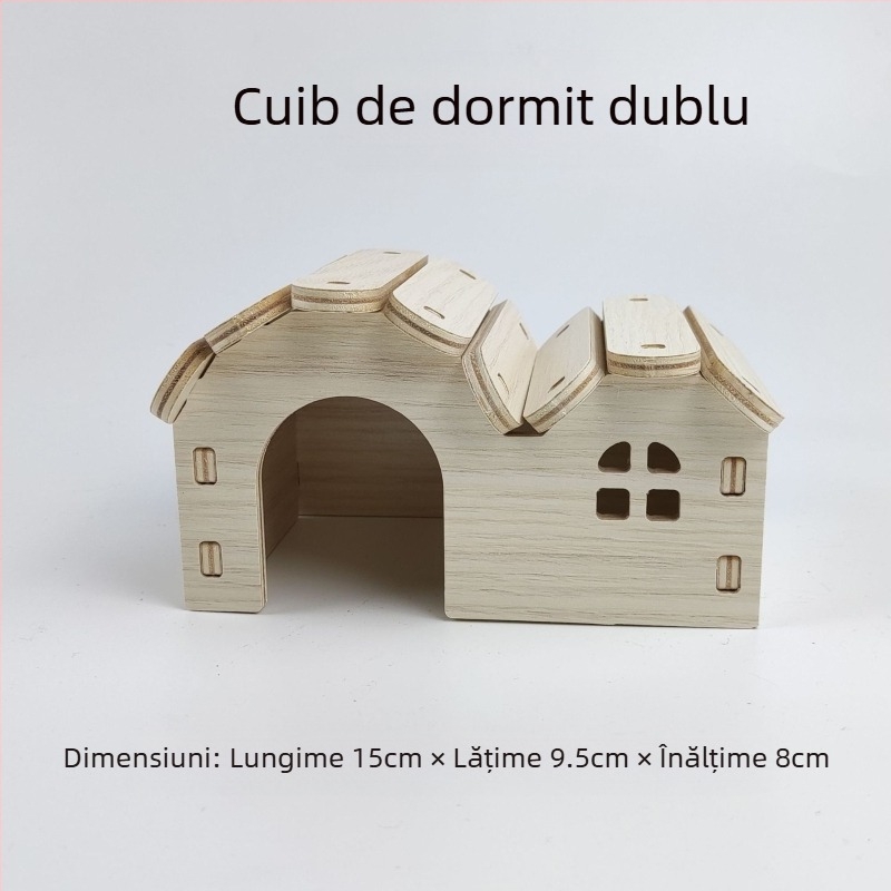 Cușă din lemn pentru hamster — potrivită pentru toate anotimpurile