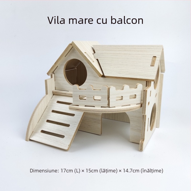 Cușă din lemn pentru hamster — potrivită pentru toate anotimpurile