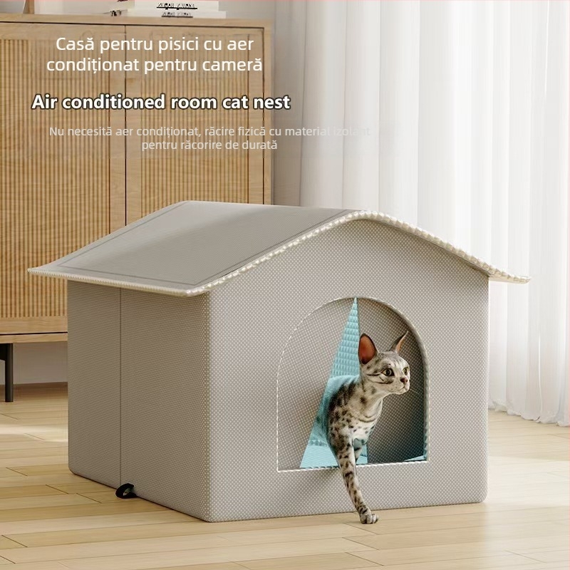 Cuib pentru pisici din material textil - Pentru pisici, Cuiburi pentru animale de companie și cuști