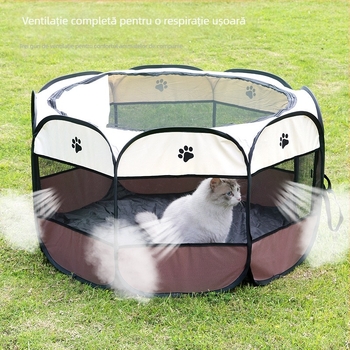 Pipitao Cuțarc Octagonal pentru Câini — Cușcă de Animale, PVC600D, Etichetă Privată Disponibilă