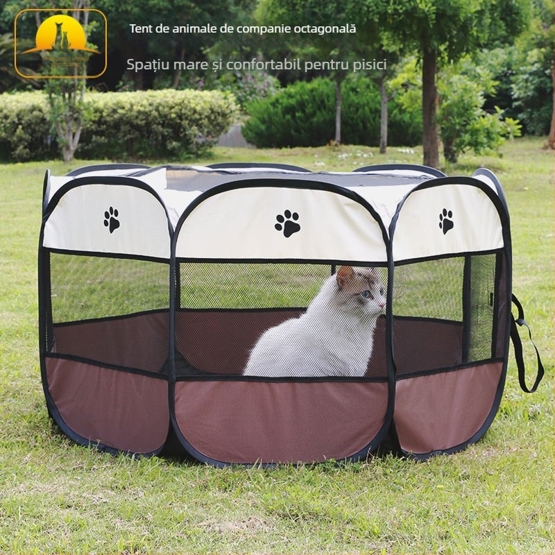 Pipitao Cuțarc Octagonal pentru Câini — Cușcă de Animale, PVC600D, Etichetă Privată Disponibilă