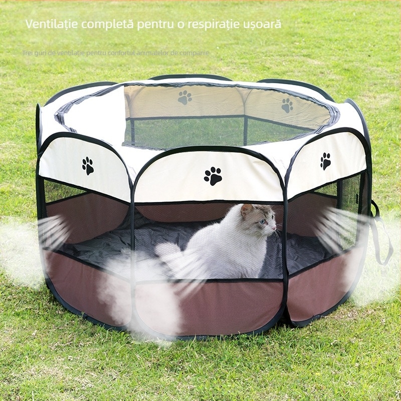 Pipitao Cuțarc Octagonal pentru Câini — Cușcă de Animale, PVC600D, Etichetă Privată Disponibilă