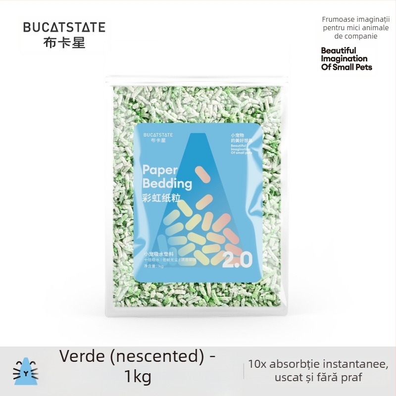 Așternut pentru hamster, din pulpă de lemn virgin, brand BUCATSTATE/Buka star, controlul mirosurilor, absorbție înaltă
