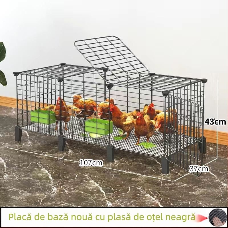 Cușcă pentru găini: exterior mare, fermă rurală, impermeabilă, cu spațiu de hrănire în interior (Material: Alte; Importat: Nu; Categoria produsului: Alte; Marca: Alte; IP autorizat: Nu)