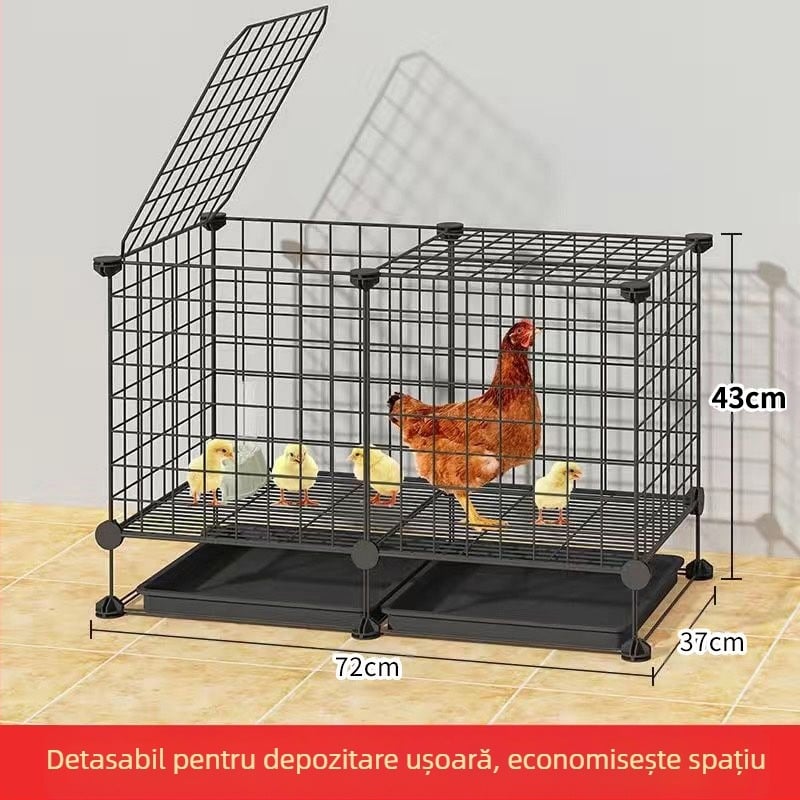 Cușcă pentru găini: exterior mare, fermă rurală, impermeabilă, cu spațiu de hrănire în interior (Material: Alte; Importat: Nu; Categoria produsului: Alte; Marca: Alte; IP autorizat: Nu)