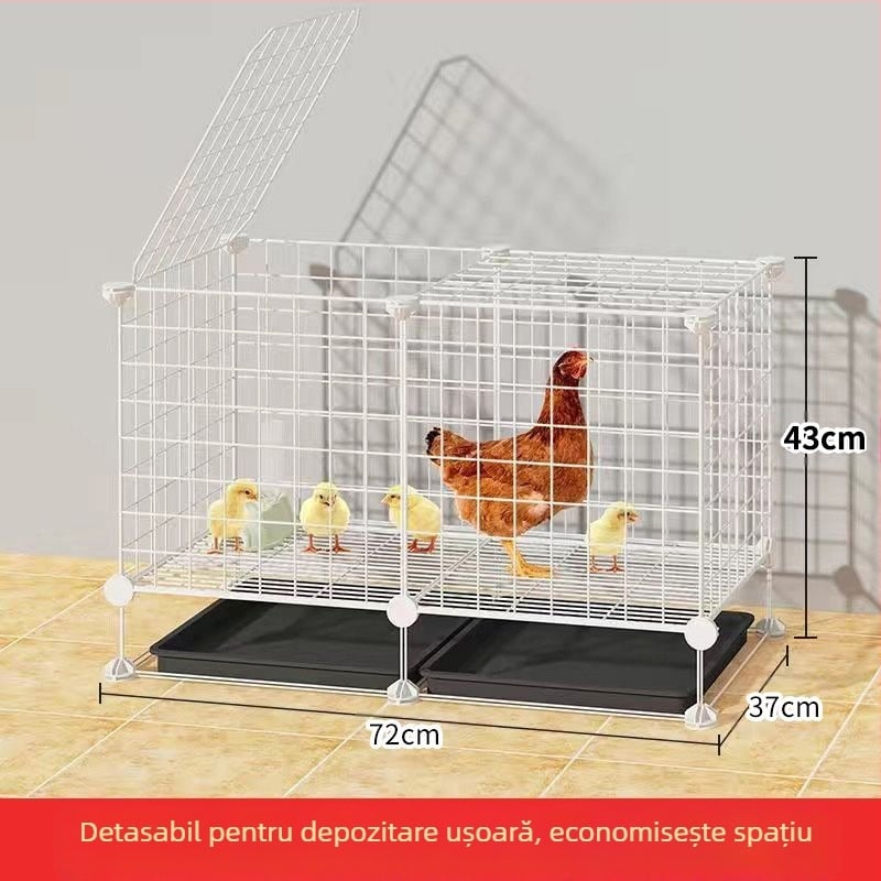 Cușcă pentru găini: exterior mare, fermă rurală, impermeabilă, cu spațiu de hrănire în interior (Material: Alte; Importat: Nu; Categoria produsului: Alte; Marca: Alte; IP autorizat: Nu)