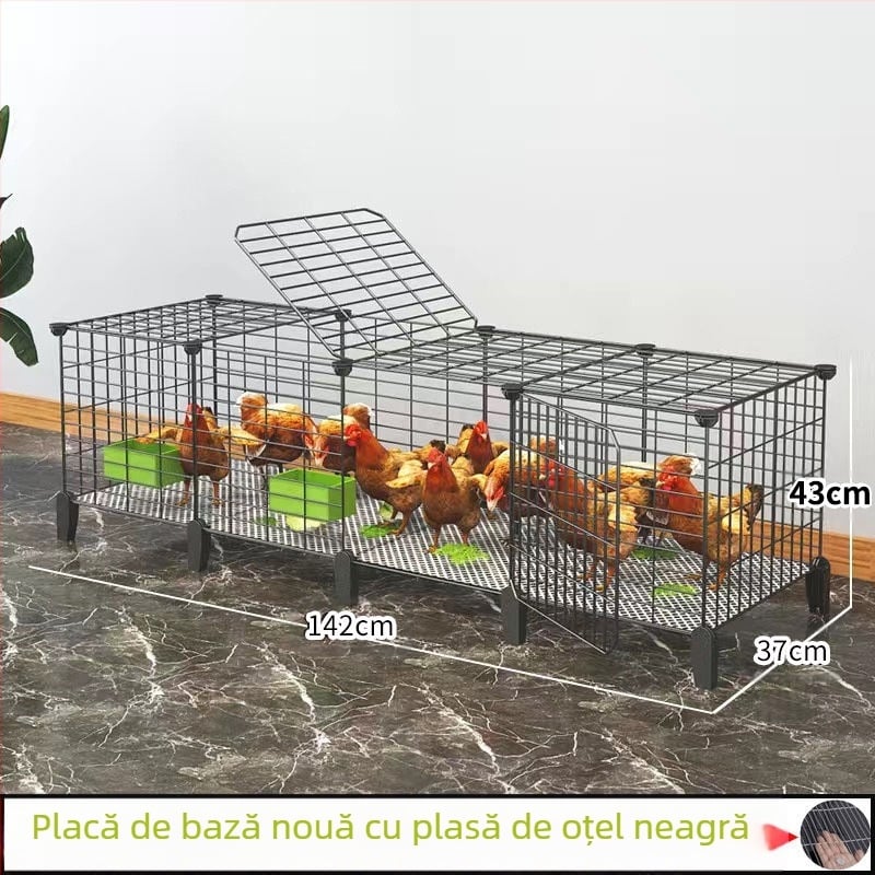 Cușcă pentru găini: exterior mare, fermă rurală, impermeabilă, cu spațiu de hrănire în interior (Material: Alte; Importat: Nu; Categoria produsului: Alte; Marca: Alte; IP autorizat: Nu)