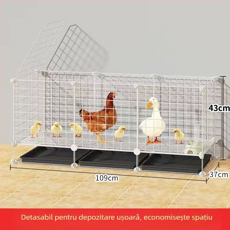 Cușcă pentru găini: exterior mare, fermă rurală, impermeabilă, cu spațiu de hrănire în interior (Material: Alte; Importat: Nu; Categoria produsului: Alte; Marca: Alte; IP autorizat: Nu)