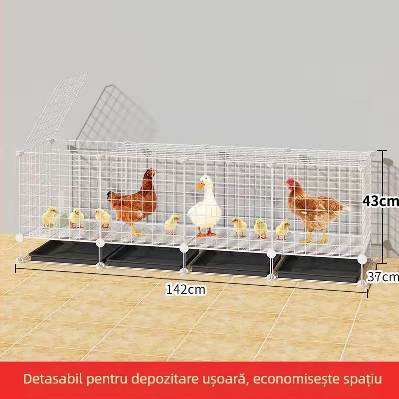 Cușcă pentru găini: exterior mare, fermă rurală, impermeabilă, cu spațiu de hrănire în interior (Material: Alte; Importat: Nu; Categoria produsului: Alte; Marca: Alte; IP autorizat: Nu)