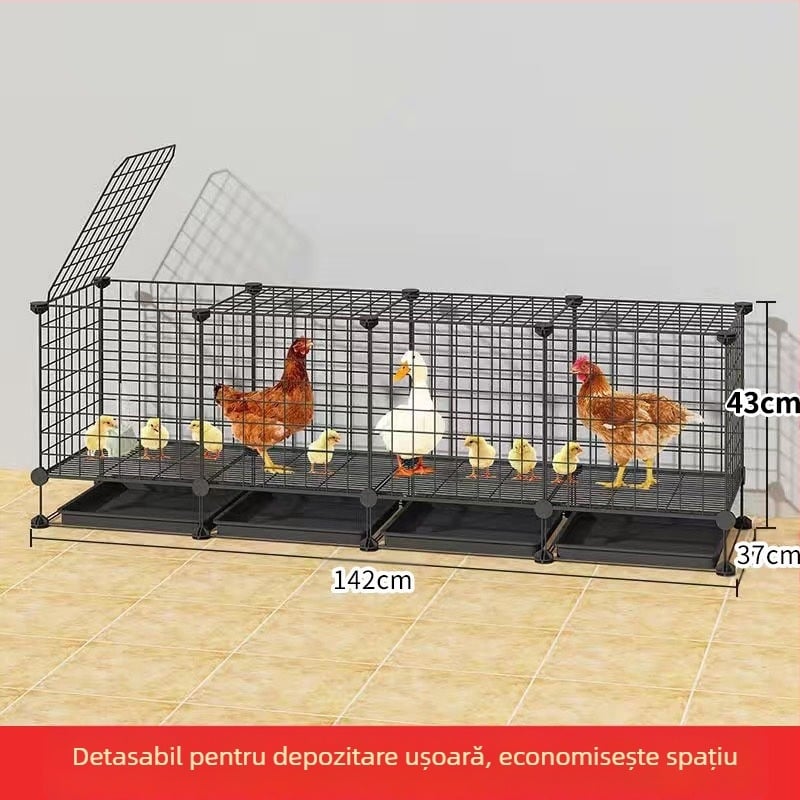 Cușcă pentru găini: exterior mare, fermă rurală, impermeabilă, cu spațiu de hrănire în interior (Material: Alte; Importat: Nu; Categoria produsului: Alte; Marca: Alte; IP autorizat: Nu)