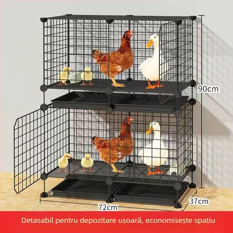 Cușcă pentru găini: exterior mare, fermă rurală, impermeabilă, cu spațiu de hrănire în interior (Material: Alte; Importat: Nu; Categoria produsului: Alte; Marca: Alte; IP autorizat: Nu)