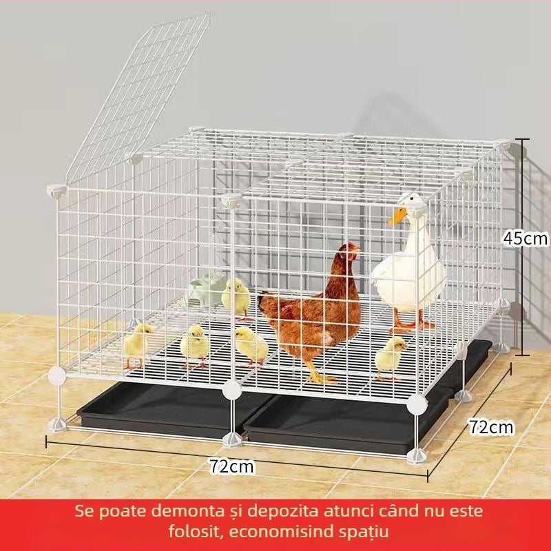Cușcă pentru găini: exterior mare, fermă rurală, impermeabilă, cu spațiu de hrănire în interior (Material: Alte; Importat: Nu; Categoria produsului: Alte; Marca: Alte; IP autorizat: Nu)