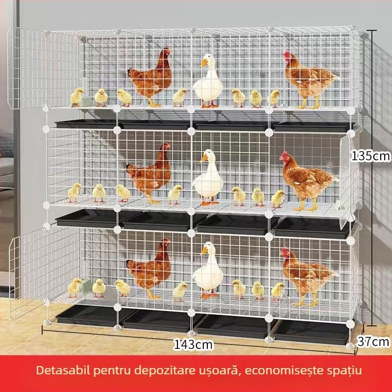 Cușcă pentru găini: exterior mare, fermă rurală, impermeabilă, cu spațiu de hrănire în interior (Material: Alte; Importat: Nu; Categoria produsului: Alte; Marca: Alte; IP autorizat: Nu)