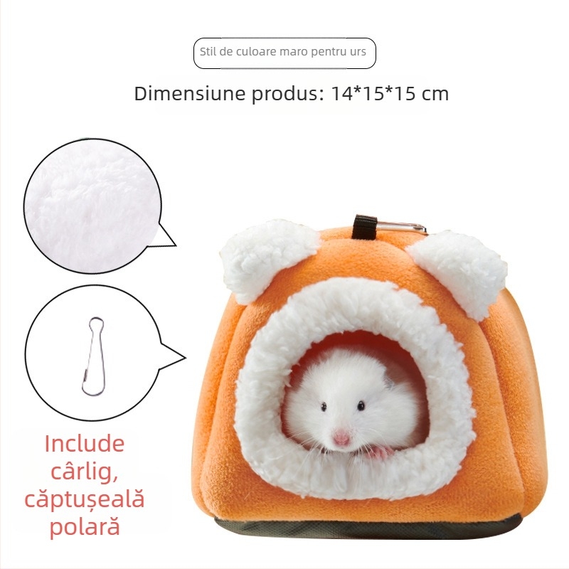 Yee cuib din bumbac pentru animale de companie mici — cuib suspendat și sac de dormit (material: bumbac; marcă: Yee; tip: cuib/hamac/sac de dormit)