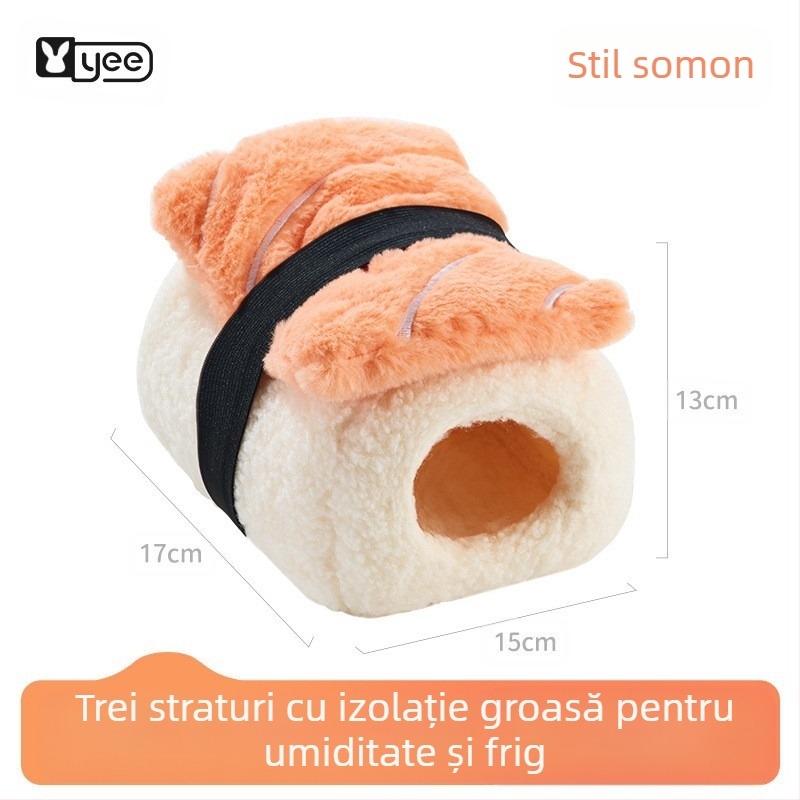 Yee cuib din bumbac pentru animale de companie mici — cuib suspendat și sac de dormit (material: bumbac; marcă: Yee; tip: cuib/hamac/sac de dormit)