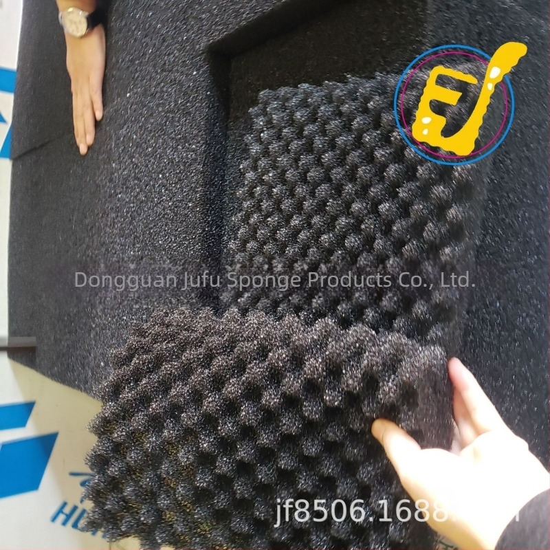 Spumă filtrantă cu spate adeziv – design cu fagure ondulat (PU spumă, densitate 25, model JF-GLHM)