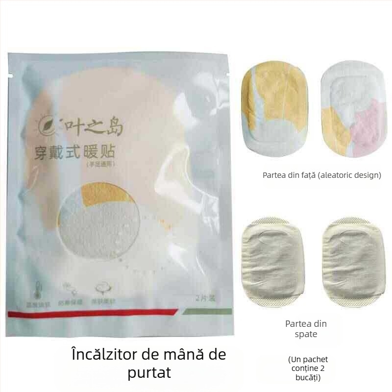 Patch de încălzire pentru mâini, autoîncălzire cu pelin, compresie cu abur, material imprimat, pentru mâini, stil modern minimalist