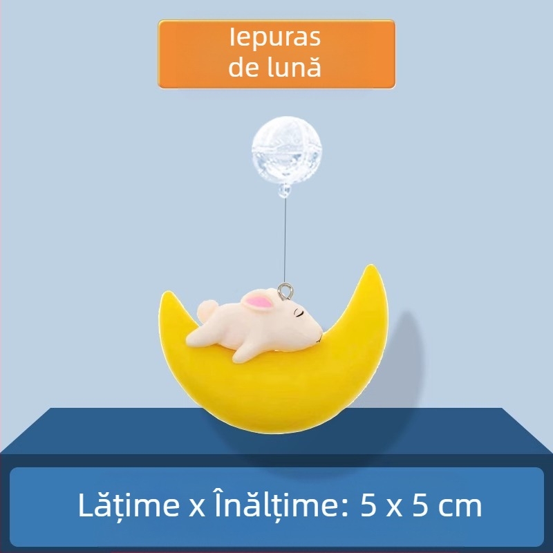 Decor pentru acvariu – Păpușă mică vrăjitoare cu minge plutitoare, PVC; categorie: păpușă; stil: păpușă; greutate 0.1 g