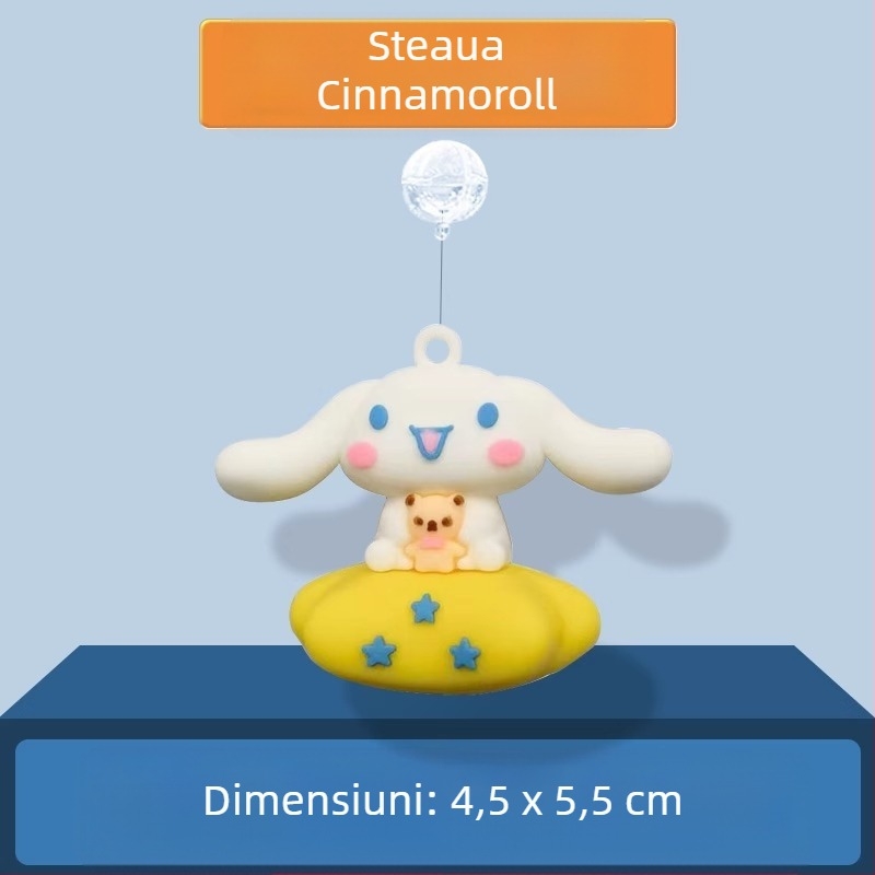 Decor pentru acvariu – Păpușă mică vrăjitoare cu minge plutitoare, PVC; categorie: păpușă; stil: păpușă; greutate 0.1 g