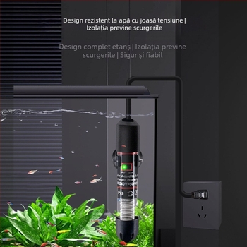 Bară de încălzire pentru acvariu cu control automat al temperaturii, putere 10W/25W/50W/75W
