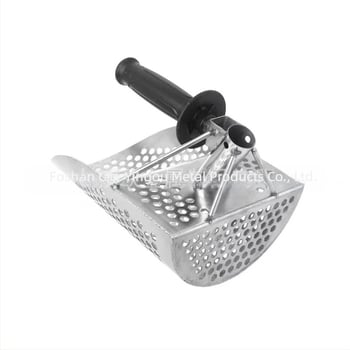 Lopată de plajă din oțel inoxidabil pentru colectarea de aur și vânătoare de comori, cu tijă extensibilă, model 95