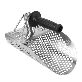 Lopată de plajă din oțel inoxidabil pentru colectarea de aur și vânătoare de comori, cu tijă extensibilă, model 95