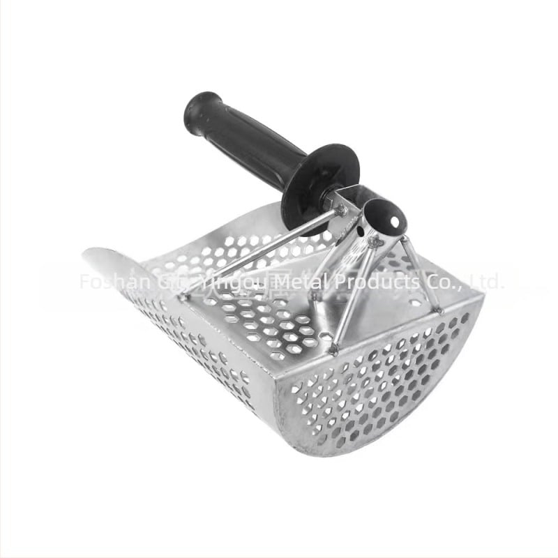 Lopată de plajă din oțel inoxidabil pentru colectarea de aur și vânătoare de comori, cu tijă extensibilă, model 95