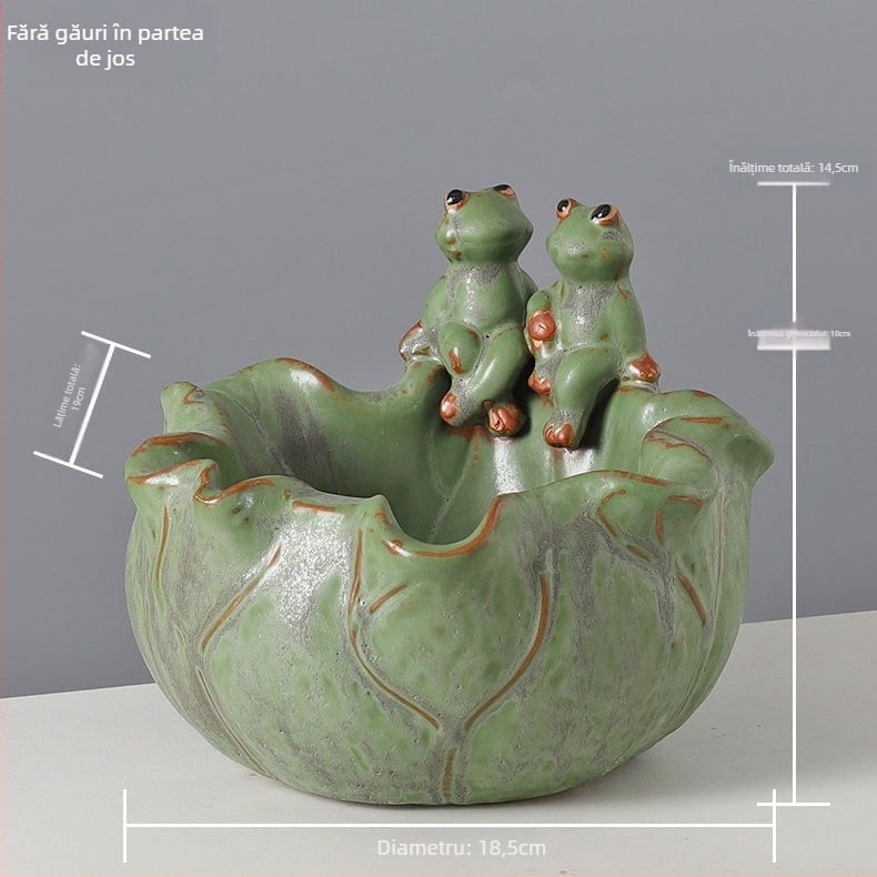 Ghiveci ceramic pentru podea, design simplu, pentru grădinărit acasă