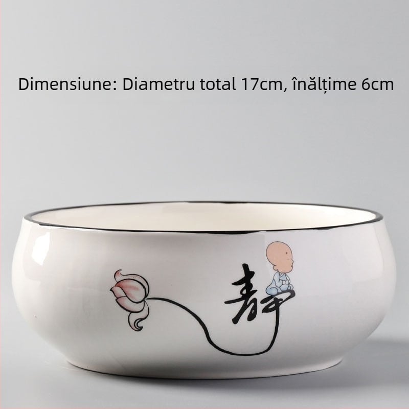 Ghiveci ceramic pentru podea, design simplu, pentru grădinărit acasă