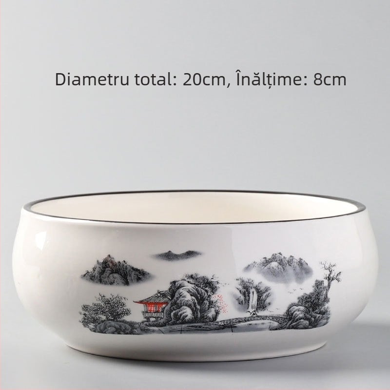 Ghiveci ceramic pentru podea, design simplu, pentru grădinărit acasă