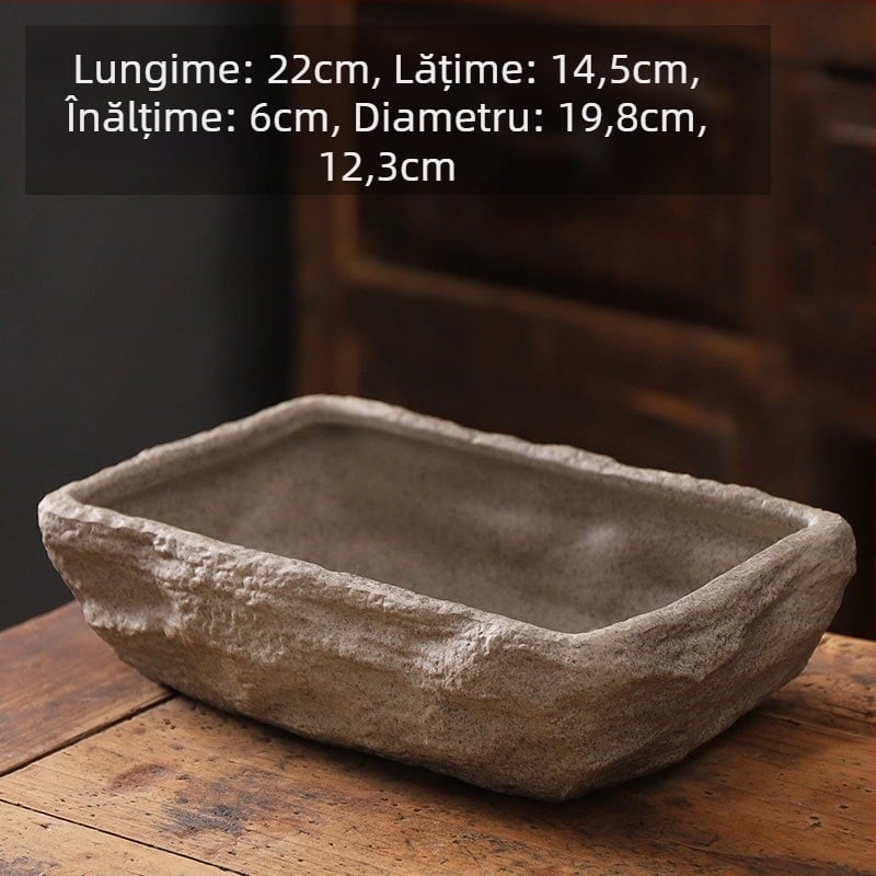 Ghiveci ceramic pentru podea, design simplu, pentru grădinărit acasă