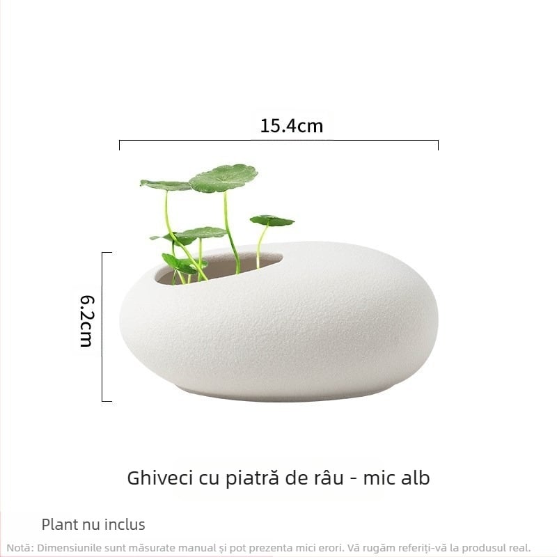 Ghiveci ceramic pentru podea, design simplu, pentru grădinărit acasă