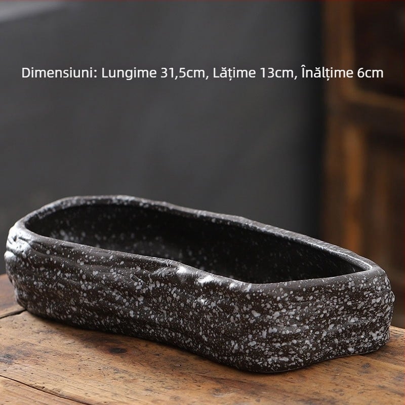 Ghiveci ceramic pentru podea, design simplu, pentru grădinărit acasă