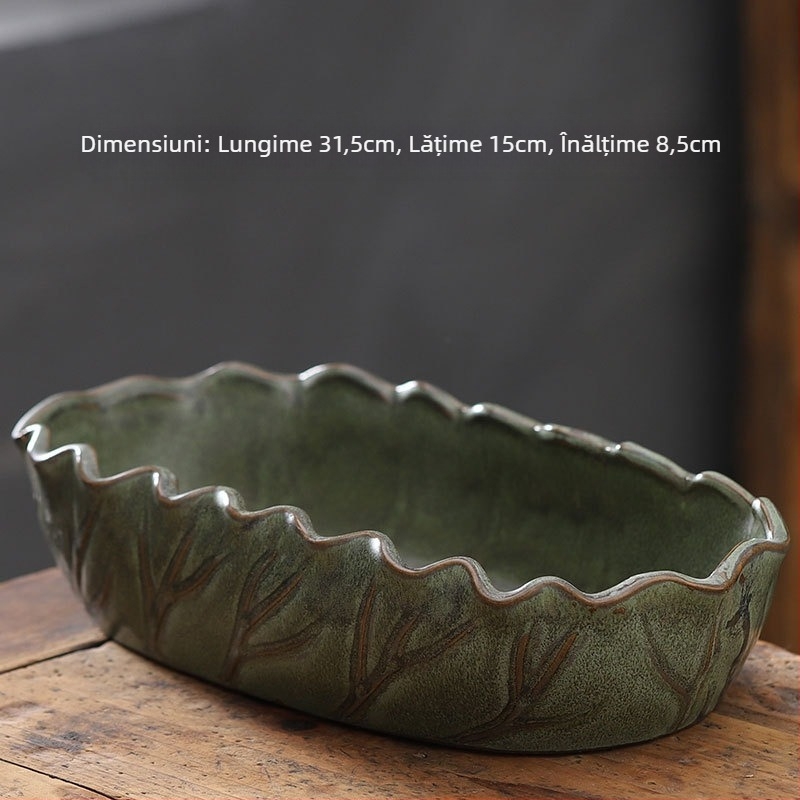 Ghiveci ceramic pentru podea, design simplu, pentru grădinărit acasă