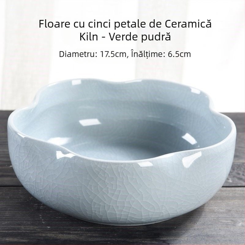 Ghiveci ceramic pentru podea, design simplu, pentru grădinărit acasă