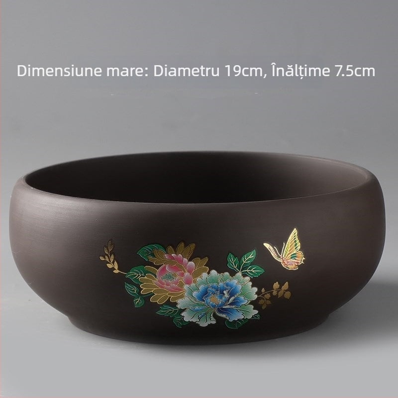 Ghiveci ceramic pentru podea, design simplu, pentru grădinărit acasă