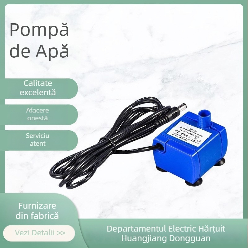 Pompă submersibilă de apă pentru scufundări — Plastice inginerești, cablu de 1,83 m, greutate 140 g