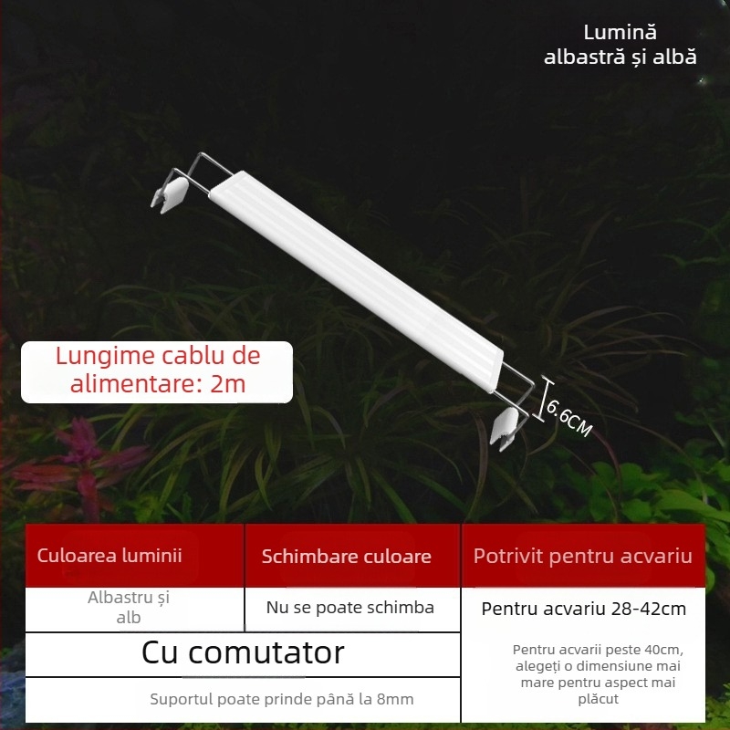 Lampa de iluminat pentru acvariu Yusheng, PVC, pentru peisaj, sub 36W