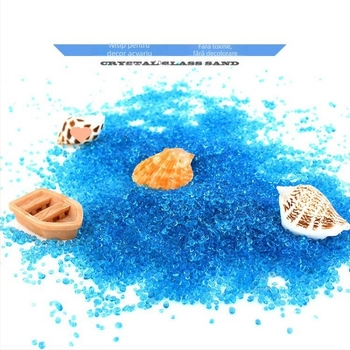 Pietre de decor pentru peisaj de acvariu: amestec din mărgele de sticlă, cristale, nisip de râu și pietriș (cutie 10 kg, 0,5 kg/buc., Brand Strong Merchants)