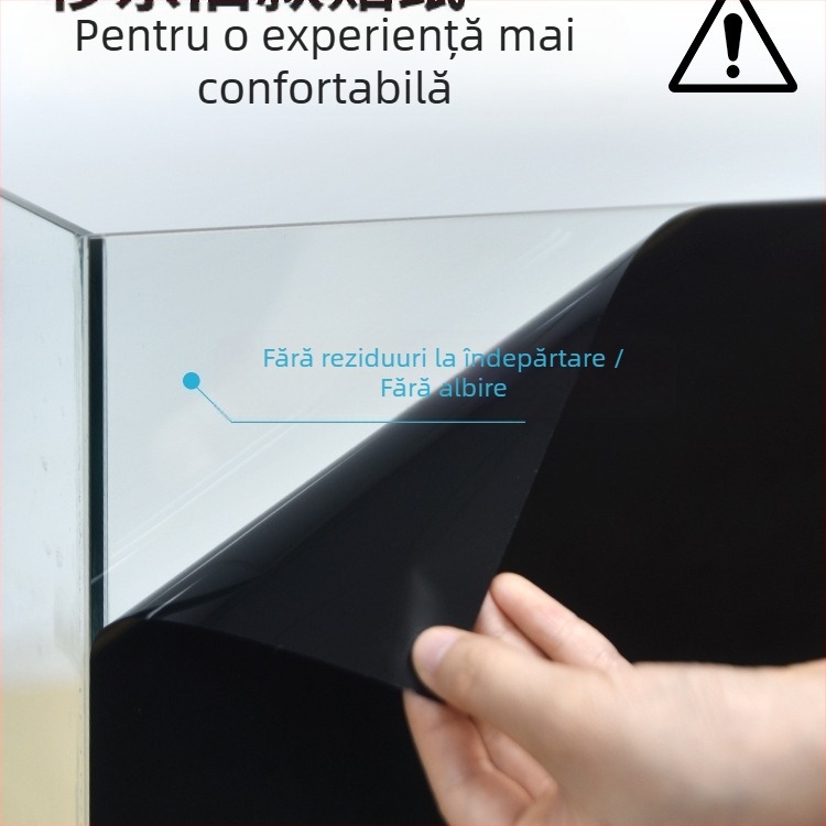 Fundal pentru acvariu - autocolant, model 69850, pentru sufragerie, folie decorativă mată pentru sticlă