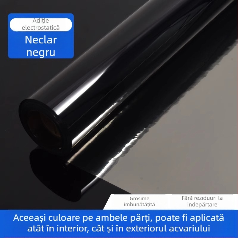 Fundal pentru acvariu - autocolant, model 69850, pentru sufragerie, folie decorativă mată pentru sticlă