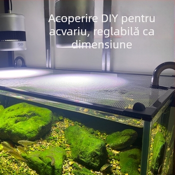 Capă plasă anti-evadare pentru acvarii și terarii | Plasă PVC pentru pești și țestoase (Material: PVC;Utilizare: acvariu/terariu;Funcție: anti-evadare)